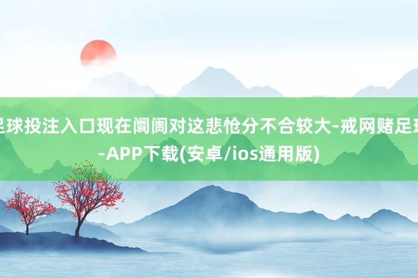 足球投注入口现在阛阓对这悲怆分不合较大-戒网赌足球-APP下载(安卓/ios通用版)