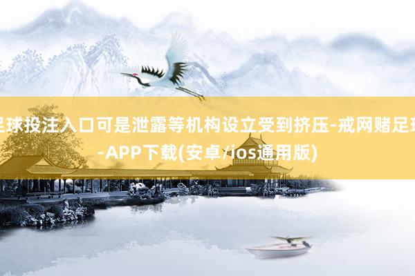足球投注入口可是泄露等机构设立受到挤压-戒网赌足球-APP下载(安卓/ios通用版)