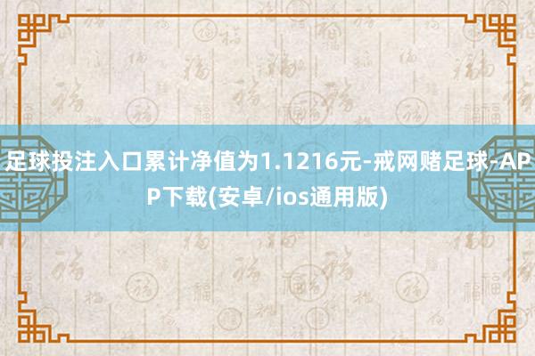 足球投注入口累计净值为1.1216元-戒网赌足球-APP下载(安卓/ios通用版)