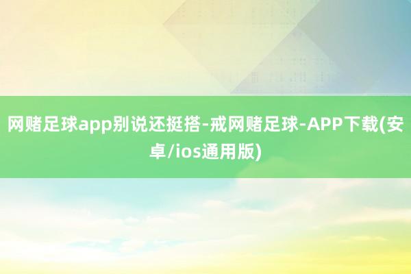 网赌足球app别说还挺搭-戒网赌足球-APP下载(安卓/ios通用版)