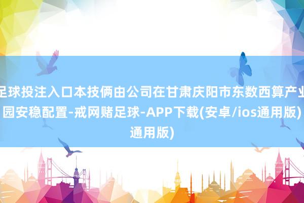 足球投注入口本技俩由公司在甘肃庆阳市东数西算产业园安稳配置-戒网赌足球-APP下载(安卓/ios通用版)