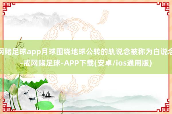 网赌足球app月球围绕地球公转的轨说念被称为白说念-戒网赌足球-APP下载(安卓/ios通用版)
