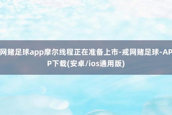 网赌足球app摩尔线程正在准备上市-戒网赌足球-APP下载(安卓/ios通用版)