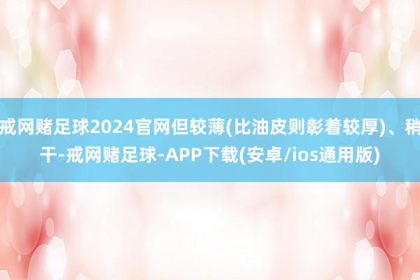戒网赌足球2024官网但较薄(比油皮则彰着较厚)、稍干-戒网赌足球-APP下载(安卓/ios通用版)